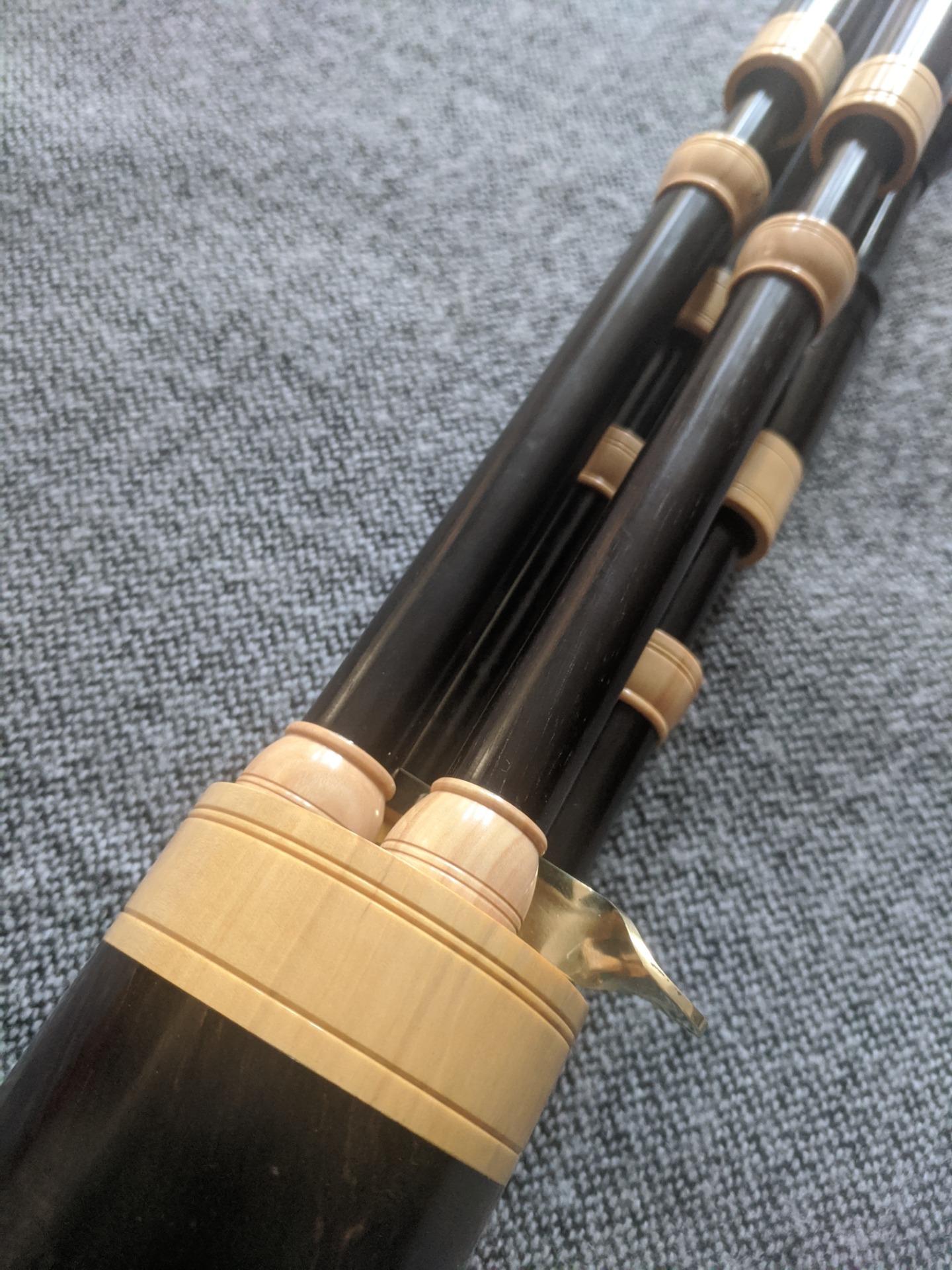 Ebony, boxwood mounts & ferrules