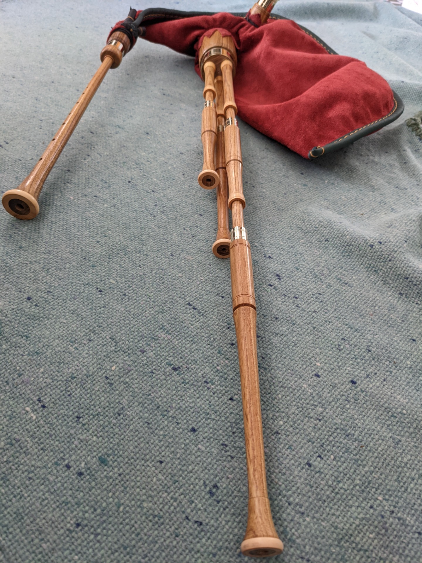 Laburnum, boxwood mounts & brass ferrules