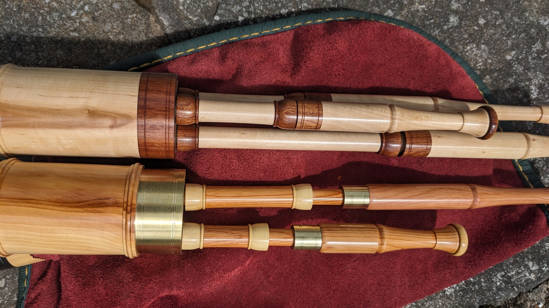 2 sets - Apple & mopane. Yew & boxwood