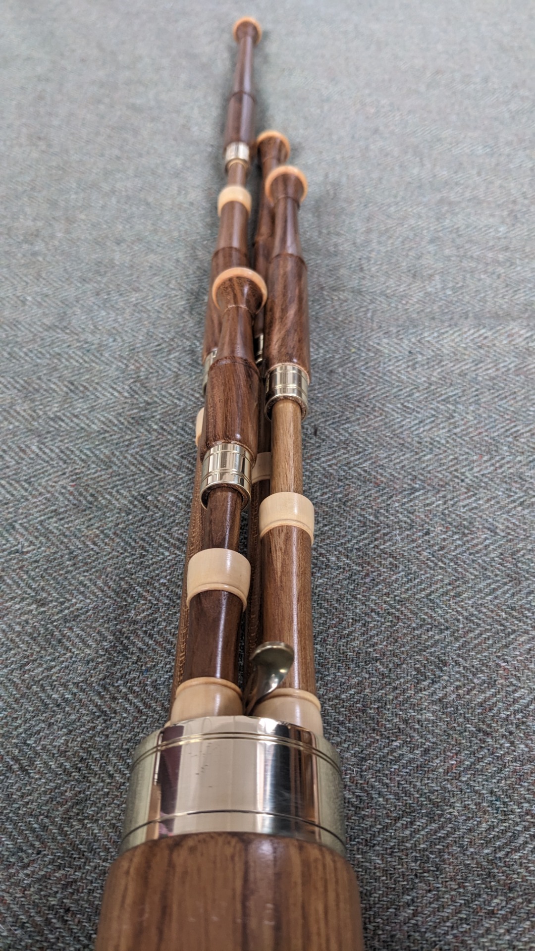 Laburnum, boxwood mounts & brass ferrules